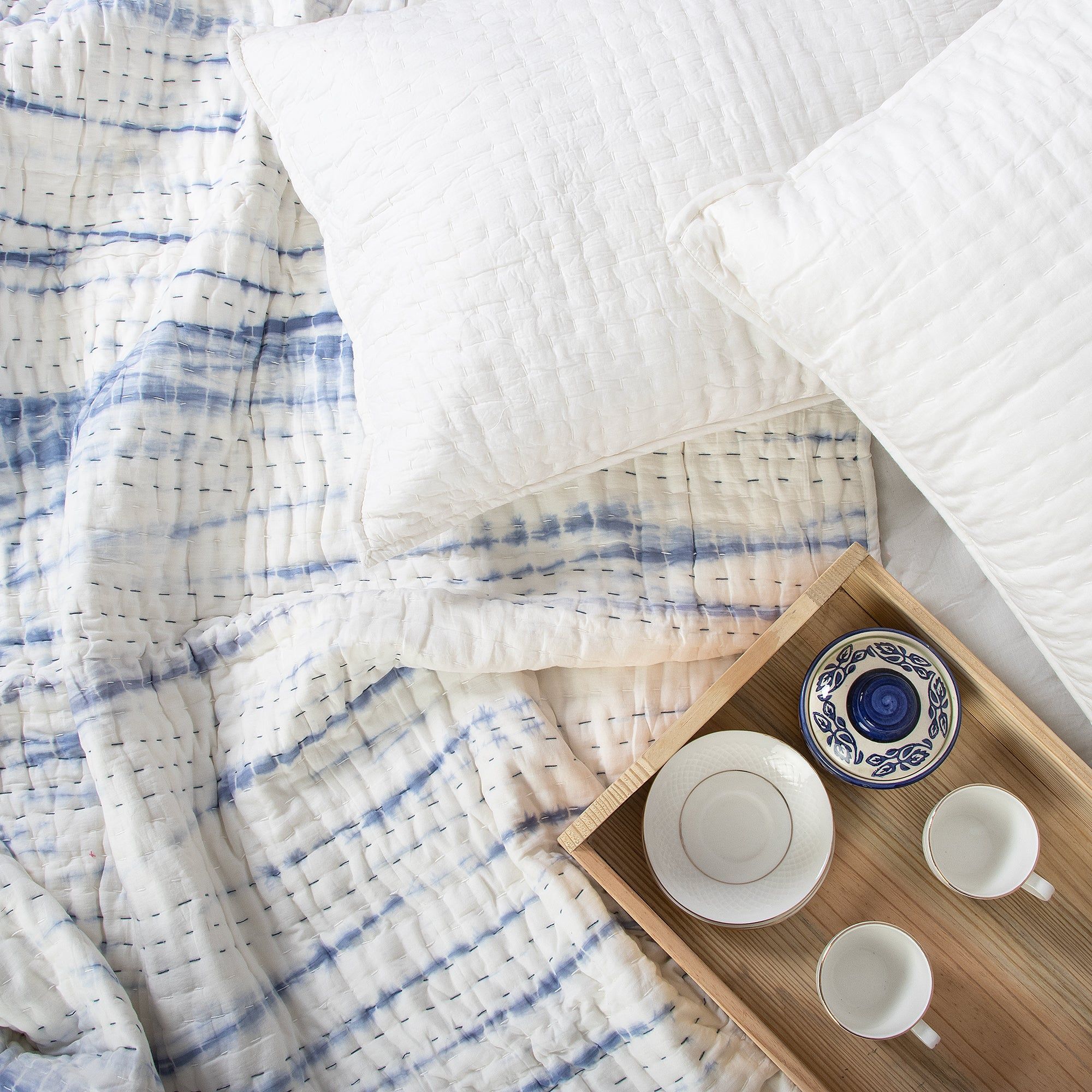 Premium Tie Dye Cotton Kantha Quilt